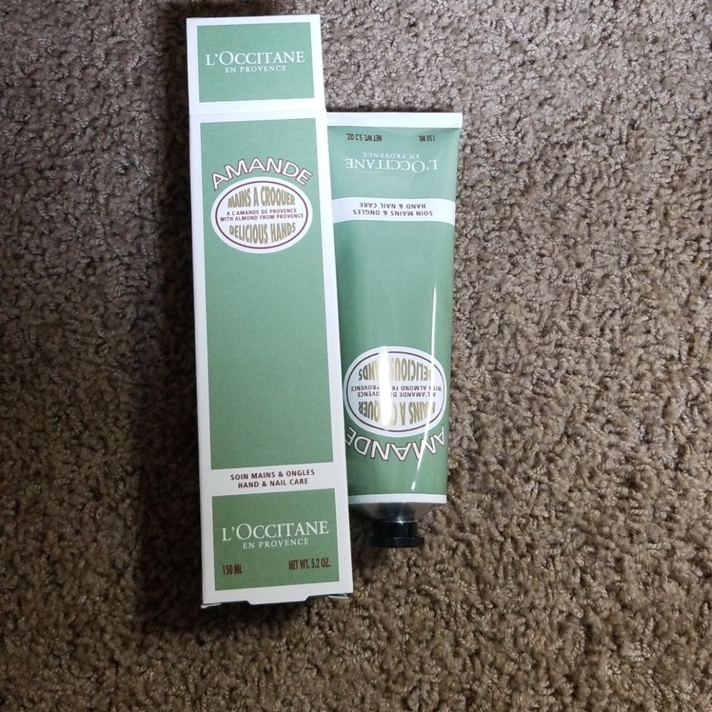 L'occitane with almond. For hand